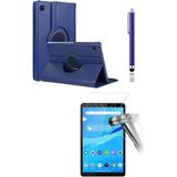 TEKNETSTORE Lenovo Tab M8 TB-8505F 8 Inç ZA5G0100TR 360° Dönerli Tablet Kılıfı 3lü Set - Lacivert