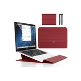TEKNETSTORE Macbook Air 13.6 Inç M2-m3 Çip 2022/2024 A2681 A3113 Uyumlu Deri Mıknatıslı Tasarım Standlı Çanta