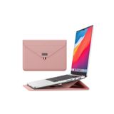 TEKNETSTORE Macbook Air 13.6 Inç M2-m3 Çip 2022/2024 A2681 A3113 Uyumlu Deri Tasarım Standlı Taşıma Çanta