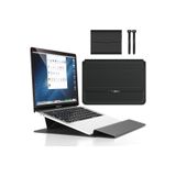TEKNETSTORE Macbook Air 13.6 M2 M3 M4 Çip 2022 2024 2025 A2681 A3113 A3240 Deri Mıknatıslı Tasarım Standlı Çanta