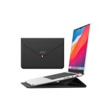 TEKNETSTORE Macbook Air 15 M3 M4 M5 A2941 A3114 A3241 A3448 Uyumlu Deri Tasarım Standlı Su Geçmez Taşıma Çanta