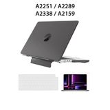 TEKNETSTORE Macbook Pro 13 Inç M1-m2 Çip A2338 Tam Uyumlu Alt Üst Kılıf Klavye Kılıfı Ekran Koruyucu Film