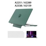 TEKNETSTORE Macbook Pro 13 M1 M2 A2251 A2289 A2159 A2338 Kılıf Standlı Kapak Klavye Koruyucu Ekran Koruyucu Set