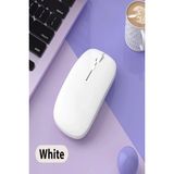 TekNetStore Macbook/huawei/samsung/lenovo Uyumlu Şarj Edilebilir Sessiz Mouse Wifi Kablosuz Mouse Fare - Beyaz