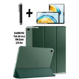 TEKNETSTORE Samsung Galaxy Tab A8 10.5 İnç SM-X200 ile Uyumlu Tablet Kılıfı, Ekran Koruyucu, Kalem Seti, Yeşil