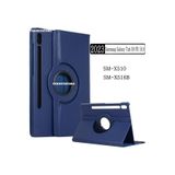 Teknetstore Samsung Galaxy Tab S9 FE 10.9 İnç Ile Uyumlu Tablet Kılıfı, 360° Dönebilen, Lacivert, Deri, LAÇİVERT