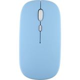 TekNetStore Şarj Edilebilir Sessiz Mouse Wifi Kablosuz 1600 DPI Bluetooth Uyumlu Ev Ofis Kullanımı - Açık Mavi