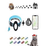 TEKNETSTORE Takip Cihazı Ve Airtag Yuvalı Kedi Tasması 2'li Set Ios Uyumlu Boyun Tasması Gps