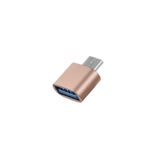 TEKNETSTORE Usb Type-c Dönüştürücü Otg Çevirici Adaptör Metal Xiaomi - Samsung - Huawei Macbook Dönüştürücü Gold