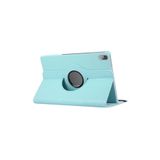 TEKNETSTORE Xiaomi Redmi Pad 2 11 İnç ile Uyumlu 360° Dönebilen Standlı PU Deri Tablet Kılıfı, Açık Mavi