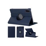 TEKNETSTORE Xiaomi Redmi Pad 2 11 İnç ile Uyumlu 360° Dönebilen Uyku Modlu Standlı PU Deri Tablet Kılıfı, Lacivert