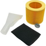 Teknik Durak Karcher Uyumlu A 2500 Süpürge Silindirik Filtre ve Emici Seti