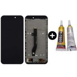 Teknik Evim General Mobile GM 8 Go Uyumlu Çıtalı A Kalite Lcd Ekran Dokunmatik Siyah + B7000