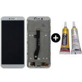 Teknik Evim General Mobile GM 8 Go Uyumlu Çıtalı Servis Lcd Ekran Dokunmatik Beyaz + B7000