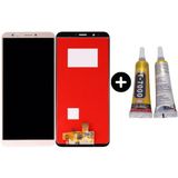 Teknik Evim TE Huawei Y7 2018 Uyumlu A Kalite Lcd Ekran Dokunmatik Gold + B7000