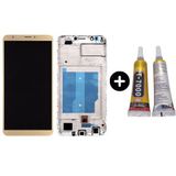 Teknik Evim TE Huawei Y7 2018 Uyumlu Çıtalı Lcd Ekran Dokunmatik Gold + B7000