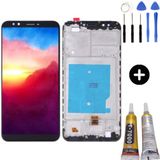 Teknik Evim TE Huawei Y7 2018 Uyumlu Çıtalı Lcd Ekran Dokunmatik Siyah + Montaj Seti