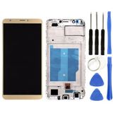 Teknik Evim TE Huawei Y7 2018 Uyumlu Çıtalı OLED Lcd Ekran Dokunmatik Gold + Tamir Seti