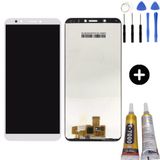 Teknik Evim TE Huawei Y7 2018 Uyumlu Servis Lcd Ekran Dokunmatik Beyaz + Montaj Seti