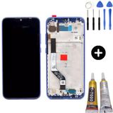 Teknik Evim Xiaomi Redmi Note 7 Uyumlu Çıtalı Servis Lcd Ekran Dokunmatik Mavi + Montaj Seti