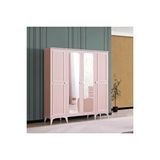 Teknik Genç Odası Hayal 4lü Dolap toz pembe