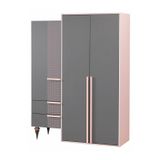 Teknik Genç Odası Point Pembe Dolap