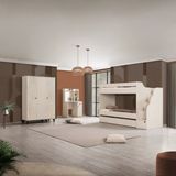 Teknik Genç Odası Story 3lü Complex Ranza Set - Gri - 90 x 190 cm