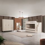 Teknik Genç Odası Story 4lü Complex Ranza Set - Gri - 90 x 190 cm