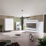 Teknik Genç Odası White 3lü Complex Ranza Set - Beyaz - 90 x 190 cm