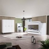 Teknik Genç Odası White 4lü Complex Ranza Set - Beyaz - 90 x 190 cm