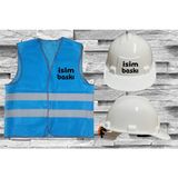 Teknik Ikaz Yeleği Seti (Isim Baskılı ) - Turkuaz