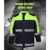 Teknik Mebran Kaplamalı İş Montu - Yeşil - 2XL