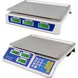 Teknika ACS-809T+C 40 kg Elektronik Terazi (Şarjlı + Adaptörlü) Kilo Koruma Özelliği ile Beyaz