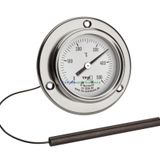 TeknikMarketiniz Ø60mm 0/500 C° 1,5 Metre Kablolu Fırın Termometresi, Önden FLANŞLI 500 Derece Kablolu Bahçe,Pizza,Pide,Ekmek,Köy,Kara/Taş Fırın Isı Gösterge Saati TFA Dostmann TM832.14.1036.60