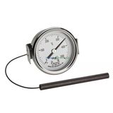 TeknikMarketiniz Ø60mm 0/500 C° 1,5 Metre Kablolu Fırın Termometresi, Panotip 500 Derece Kablolu Bahçe,Pizza,Pide,Ekmek,Köy,Kara/Taş Fırın Isı Gösterge Saati TFA Dostmann TM832.14.1037.60