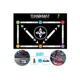 TEKNİKMAT Futbol Mati Siyah Beyaz Pro Eğitim Videosu Ömür Boyu Kaydirmaz Çorap Hediyeli