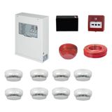 Teknim Tfp-31228kd Konvansiyonel Sistem Yangın Alarm Seti 8'li Kablo Dahil