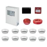 Teknim Tfp-312310kd Konvansiyonel Sistem Yangın Alarm Seti 10'lu Kablo Dahil