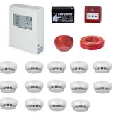 TEKNİM YANGIN ALARM SİSTEMİ SETİ 14 LÜ KABLO DAHİL