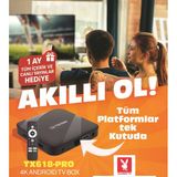 Teknix 4K Android Tv Box IP TV Özellikli Hediye Yayın Paketi
