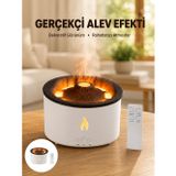 tekno 3D Alev Efektli Hava Nemlendirici – Uzaktan Kumandalı ve 8 Saat Çalışma Süreli Yeni Nes