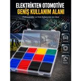 tekno 560 Parça Isıyla Daralan Makaron Seti 12 Farklı Ölçü Renkli Kablo İzolasyon Makaronu 20