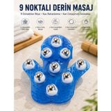 tekno 9 Bilyeli El Şeklinde Omuz Bacak Masaj Aleti Masaj Eldiveni Giyilebilir Plastik Vücut Sıkı