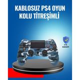 tekno Bluetooth Kablosuz PS4 Gamepad Çift Motorlu Siyah Controller 2026