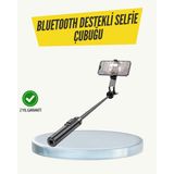 tekno Bluetooth Selfie Çubuğu – Katlanabilir, Uzaktan Kumandalı 2026