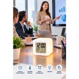 tekno Ev ve Ofis Kullanımına Uygun Küp Saat LED Işıklı Dijital Alarmlı 2026
