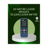 Tekno Free 50 Metre Lazer Mesafe Ölçer Profesyonel Dijital Ölçüm Cihazı