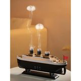 Tekno Gökhan Jellyfish Titanic Gemi Şeklinde Aroma Difüzör LED Işıklı Sessiz Buhar Nemlendirici - Beyaz