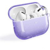 Tekno Grup Airpods Pro 2 Uyumlu Allstar Airbag 32 Parlayan Simli Saydam Renkli Kılıf-Mor