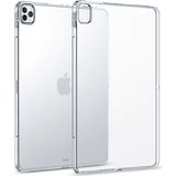 Tekno Grup Apple iPad 12.9 Pro 2020 Darbe Emici Süper Şeffaf Cam Ekran Koruyucu Silikon Cep Telefonu Kılıf